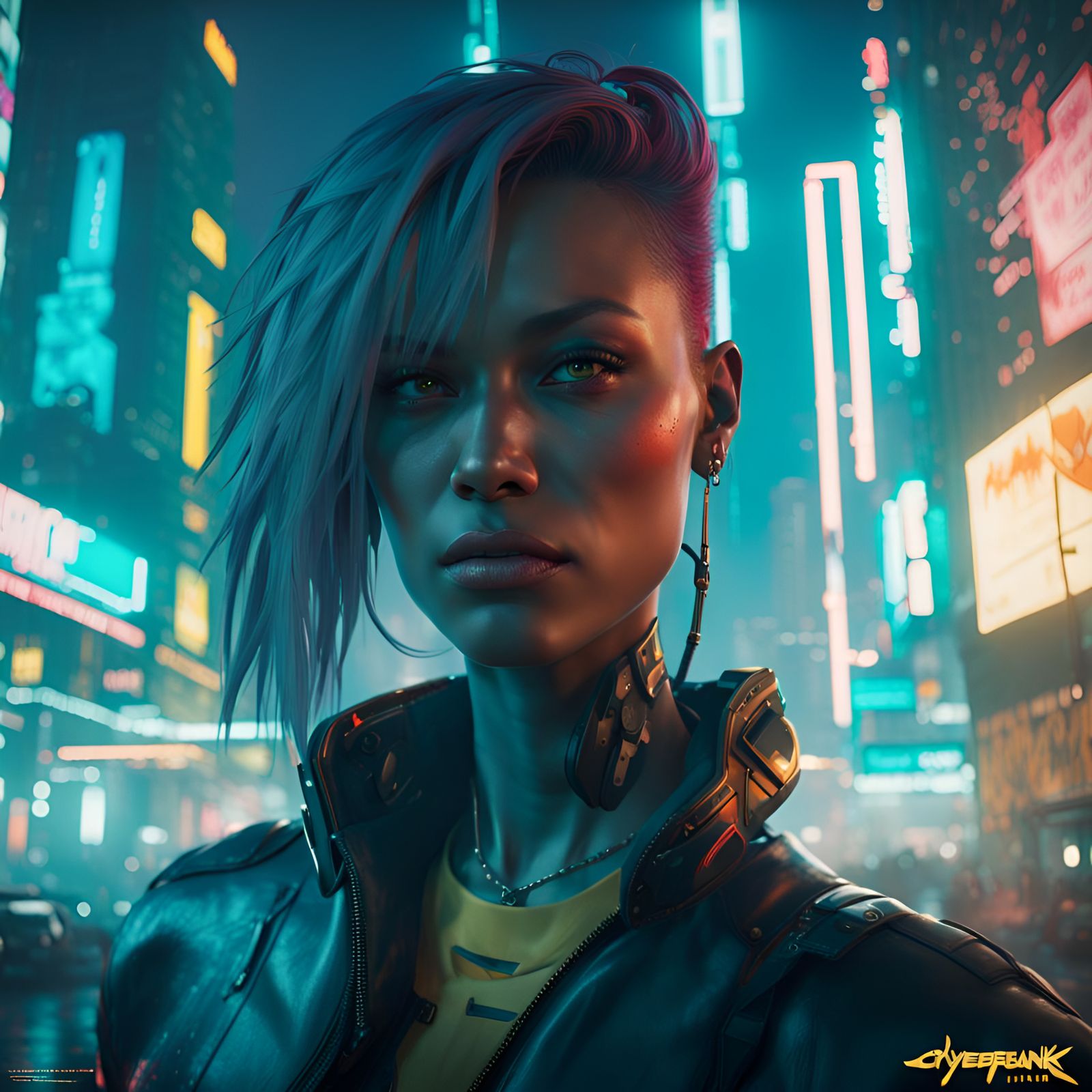 Cyberpunk Cityscape Concept Art in 8K Resolution