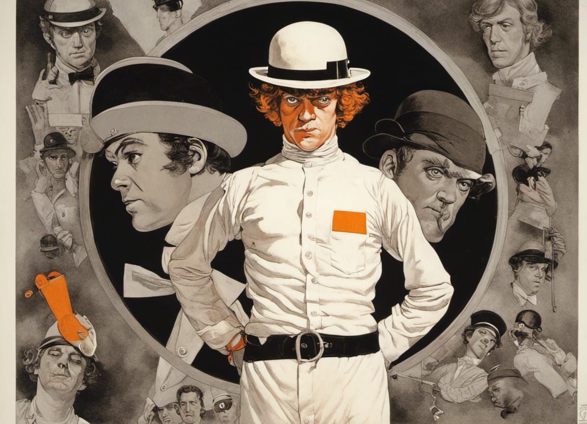 A Clockwork Orange in Rockwell Style