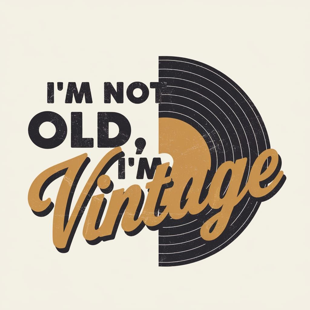 Vintage Wisdom in Retro Typography