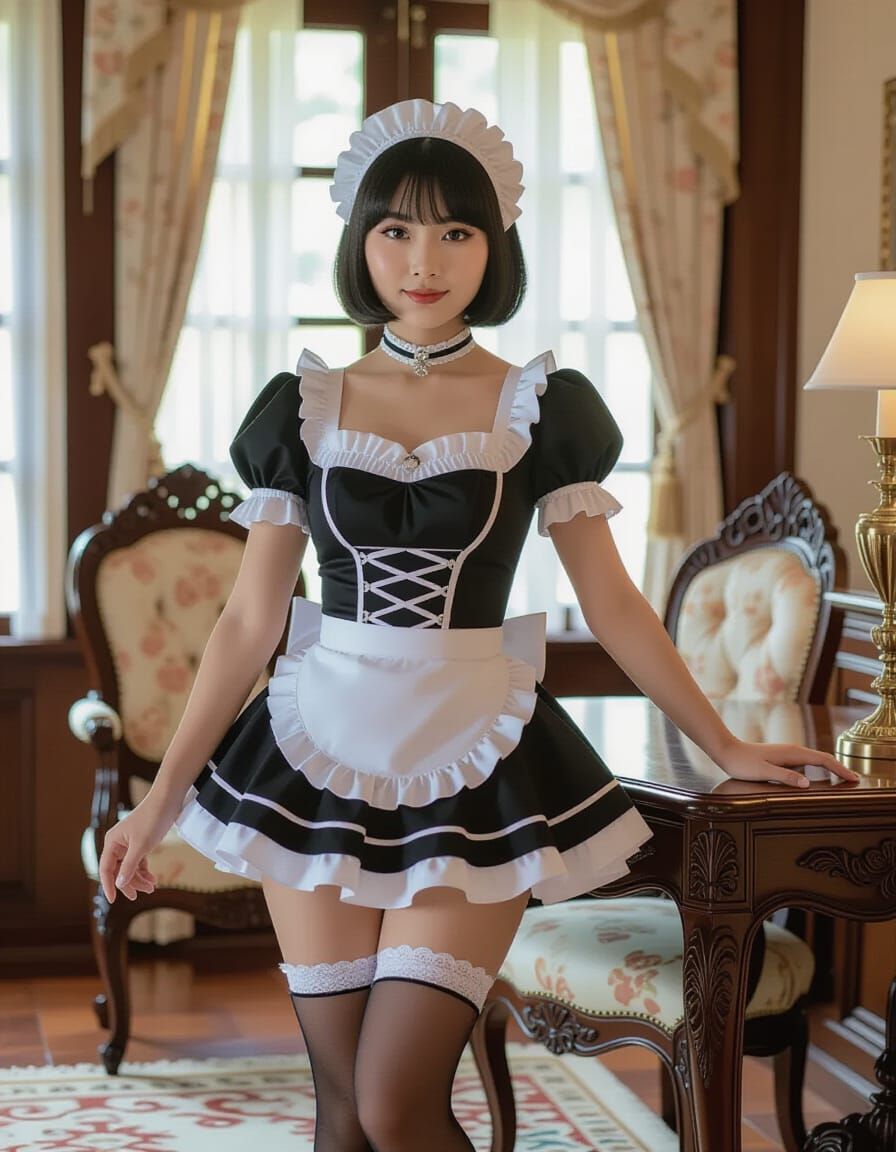 Tropical Colonial Mansion with Indonesian Maid in UHD