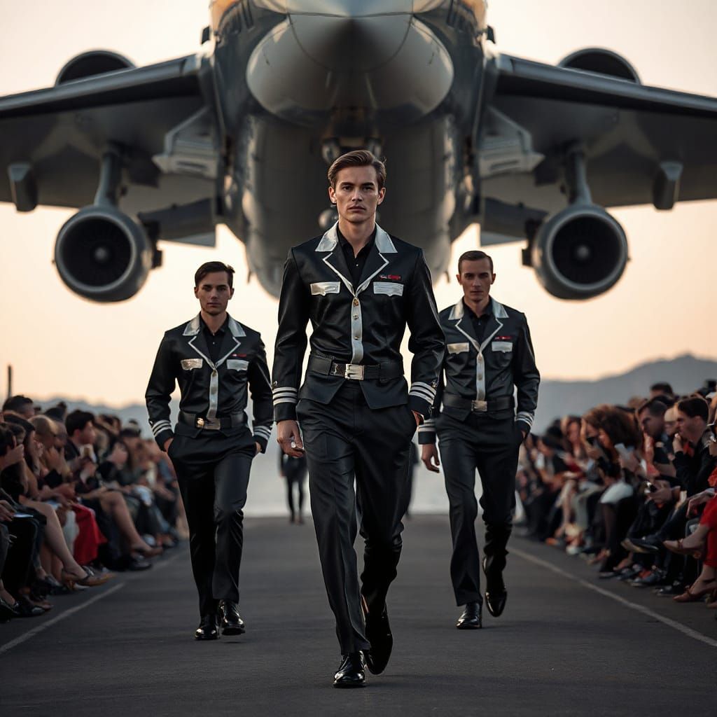 High-Fashion Pilots Strut Down the Tarmac in Hugo Boss
