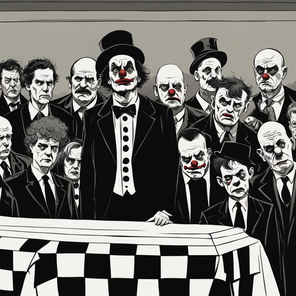 Several mourners had the idea of injecting a bit of levity t...
