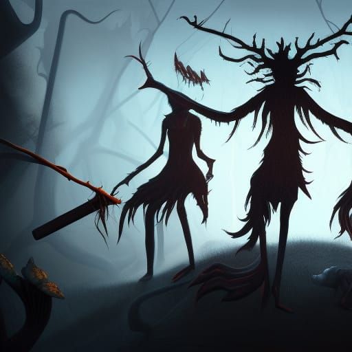 Horror Shadow Puppets: Detailed Matte Painting