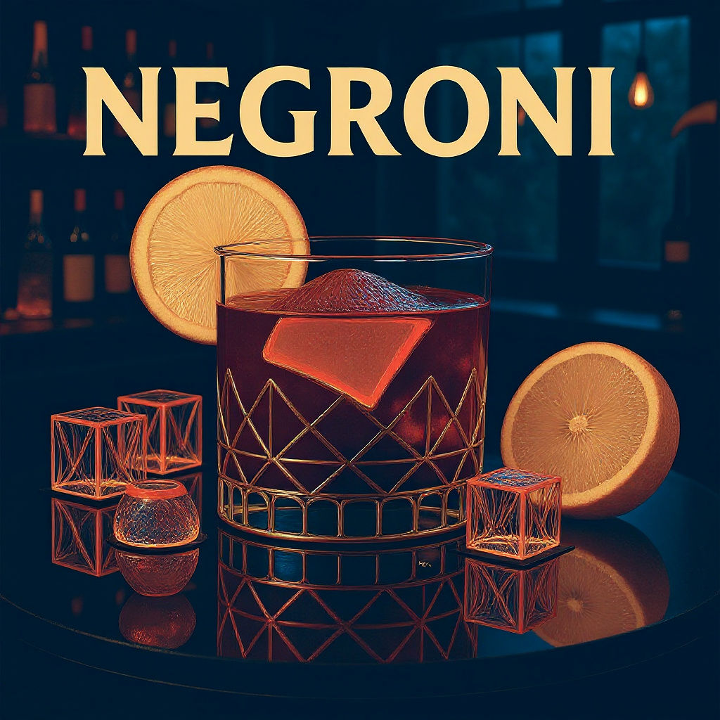 Fantastical Negroni Art in Deep Color