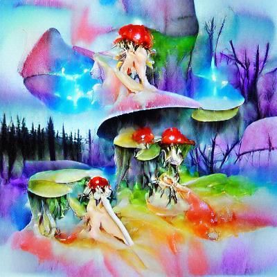 Enchanted Forest with Bioluminescent Plants
