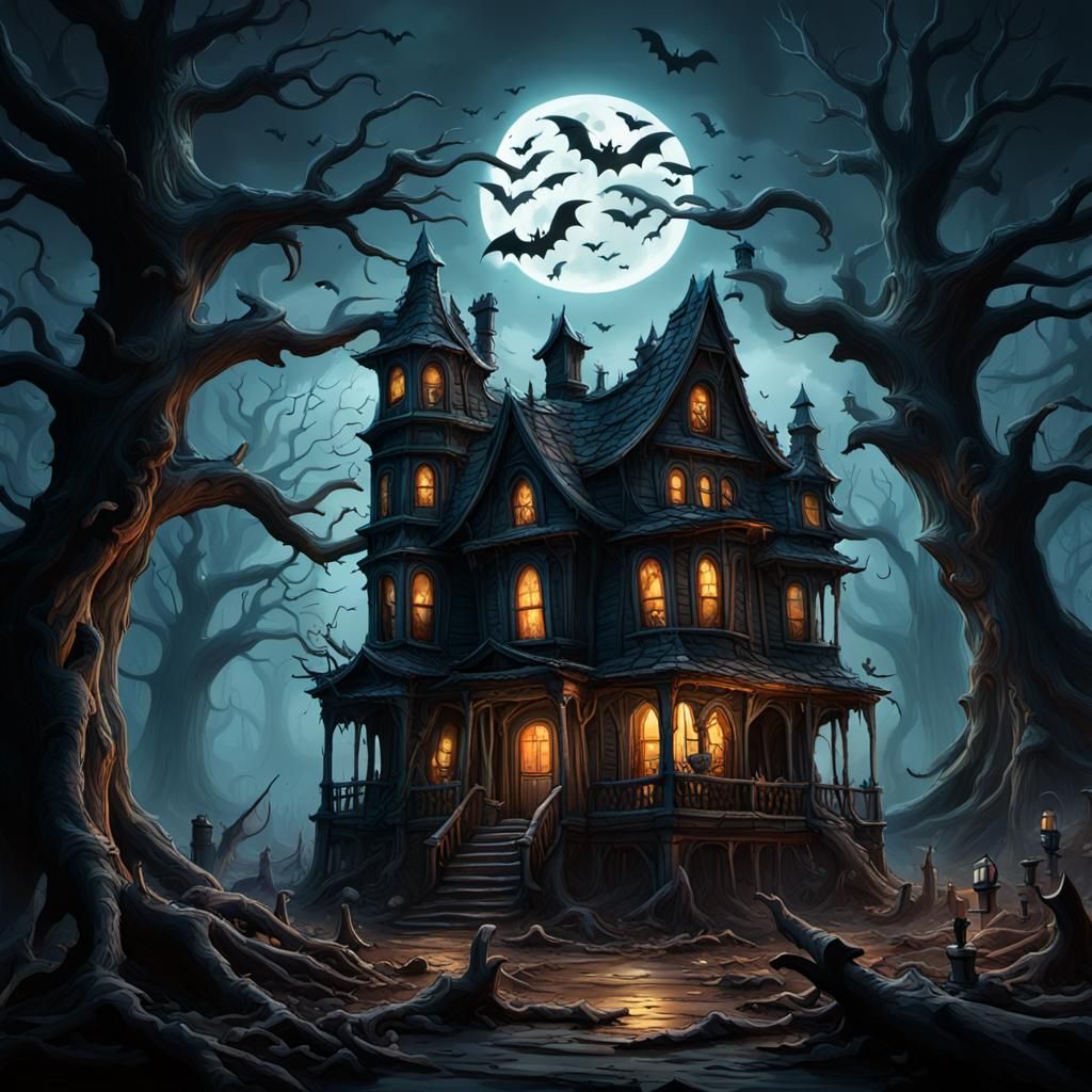 Haunted Pop-Up Book: Dark Fantasy Concept Art