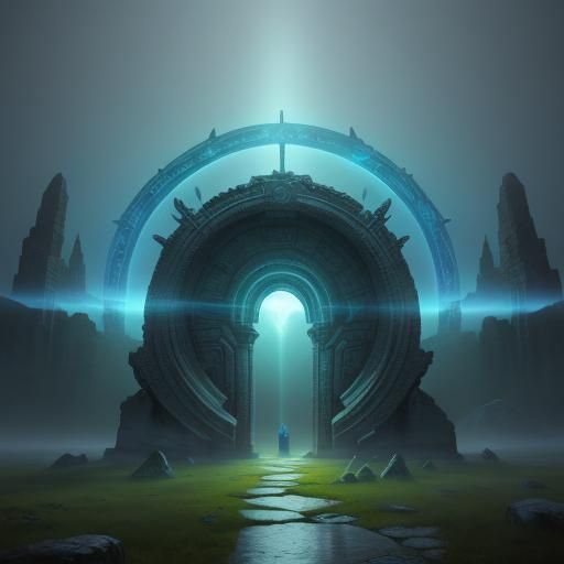 Ethereal Portal to a Mystical Realm