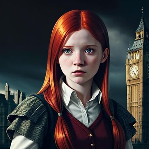Ginny Weasley in London.