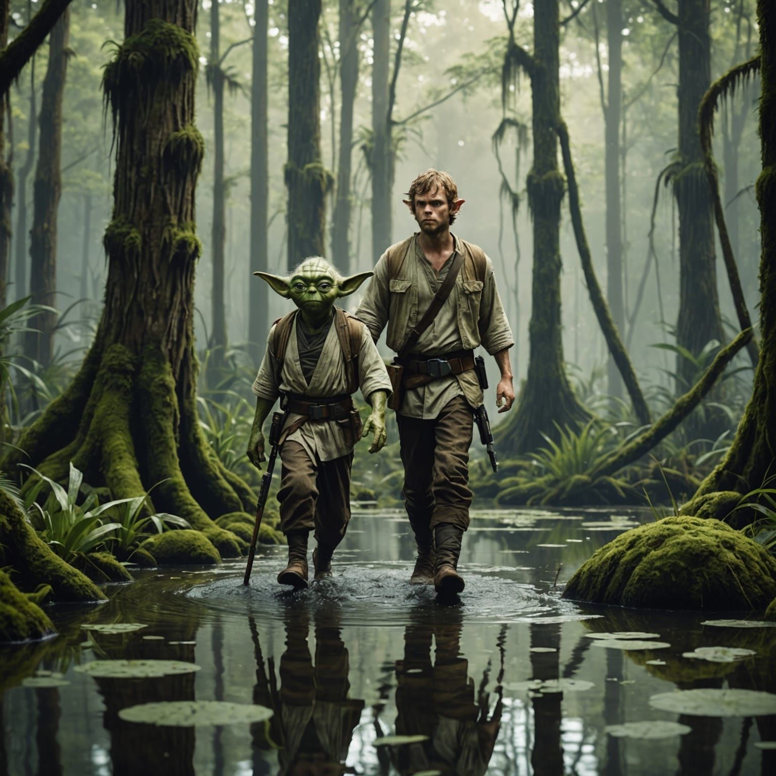 Luke Skywalker's Dagobah Training with Yoda