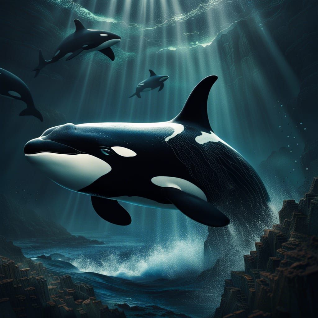 Epic Orca Digital Matte Painting