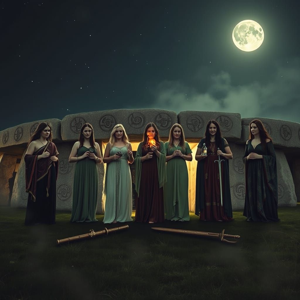 Mythic Gathering of Irish Goddesses at Newgrange