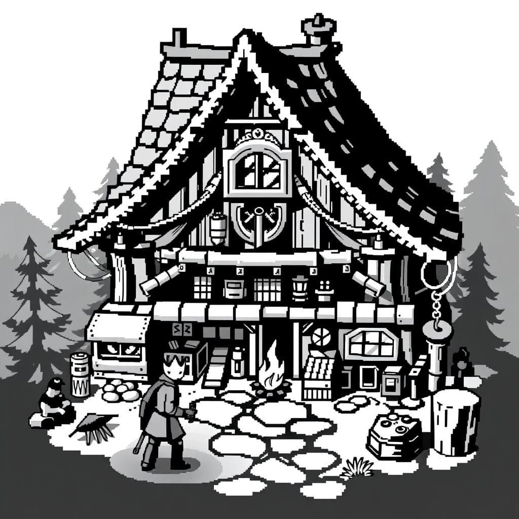 2D Pixel Art of Adventurers Emporium