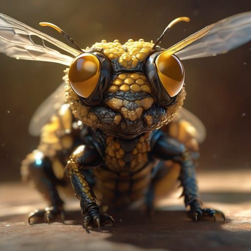 Bee Image Generated by AI