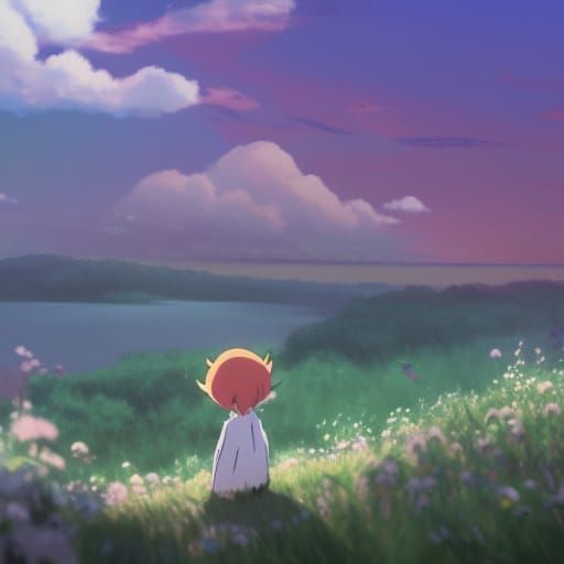 Moomin in Studio Ghibli Anime Style