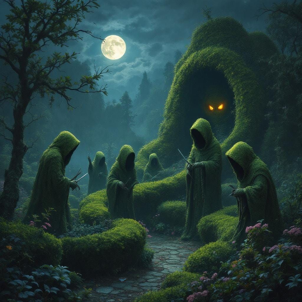 Mystical Garden Gathering of Topiary Trimmers