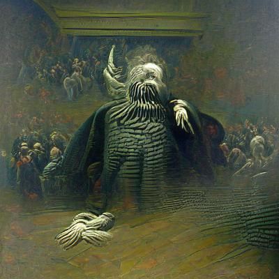 Horrific Government Control Illustration