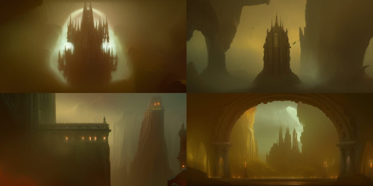 Fantasy Liminal Spaces in Digital Matte Painting