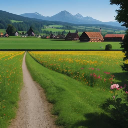 Field of Four-Leaf Clovers Generated by AI