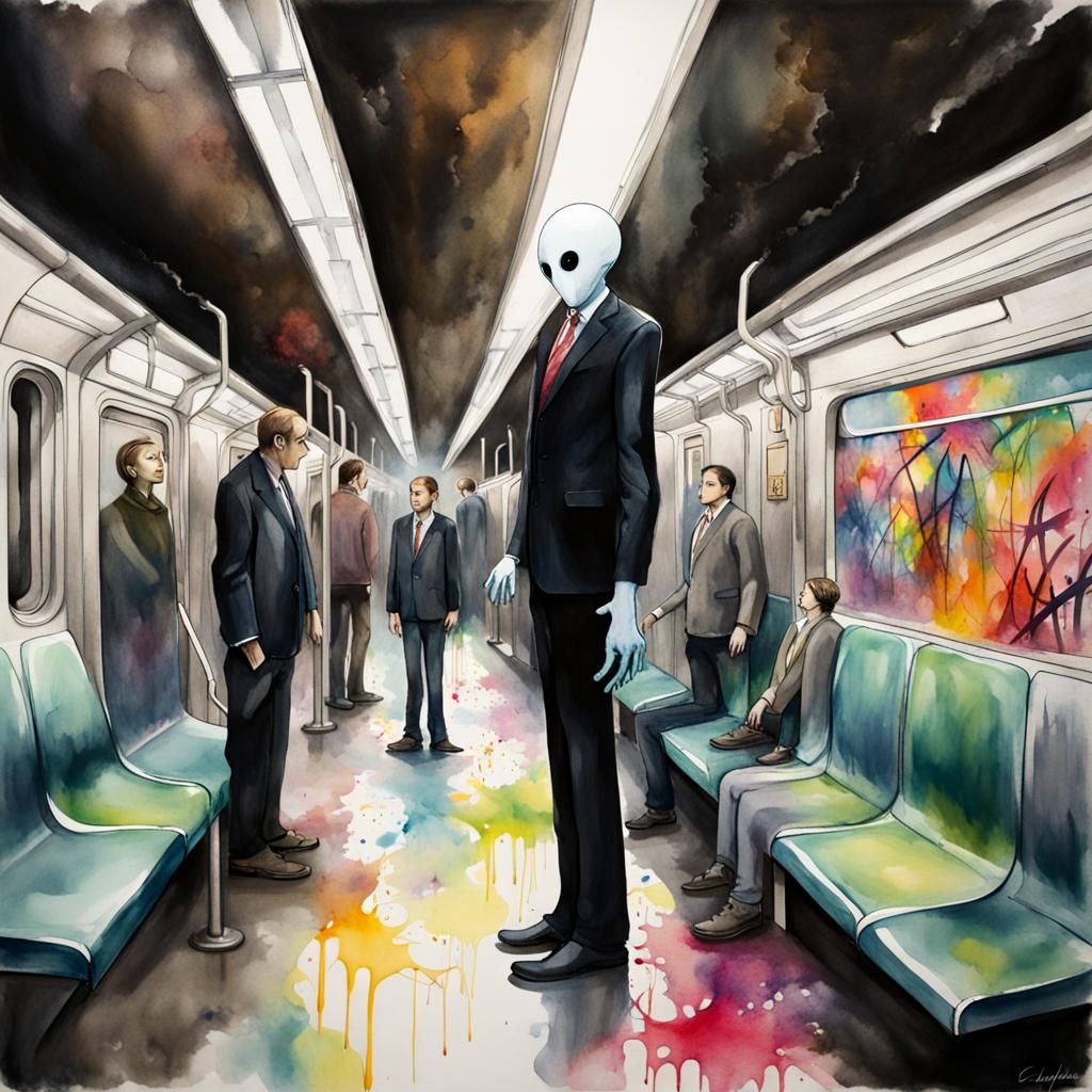 Secrets Below: Slenderman's Sinister Quest on a New York City Subway