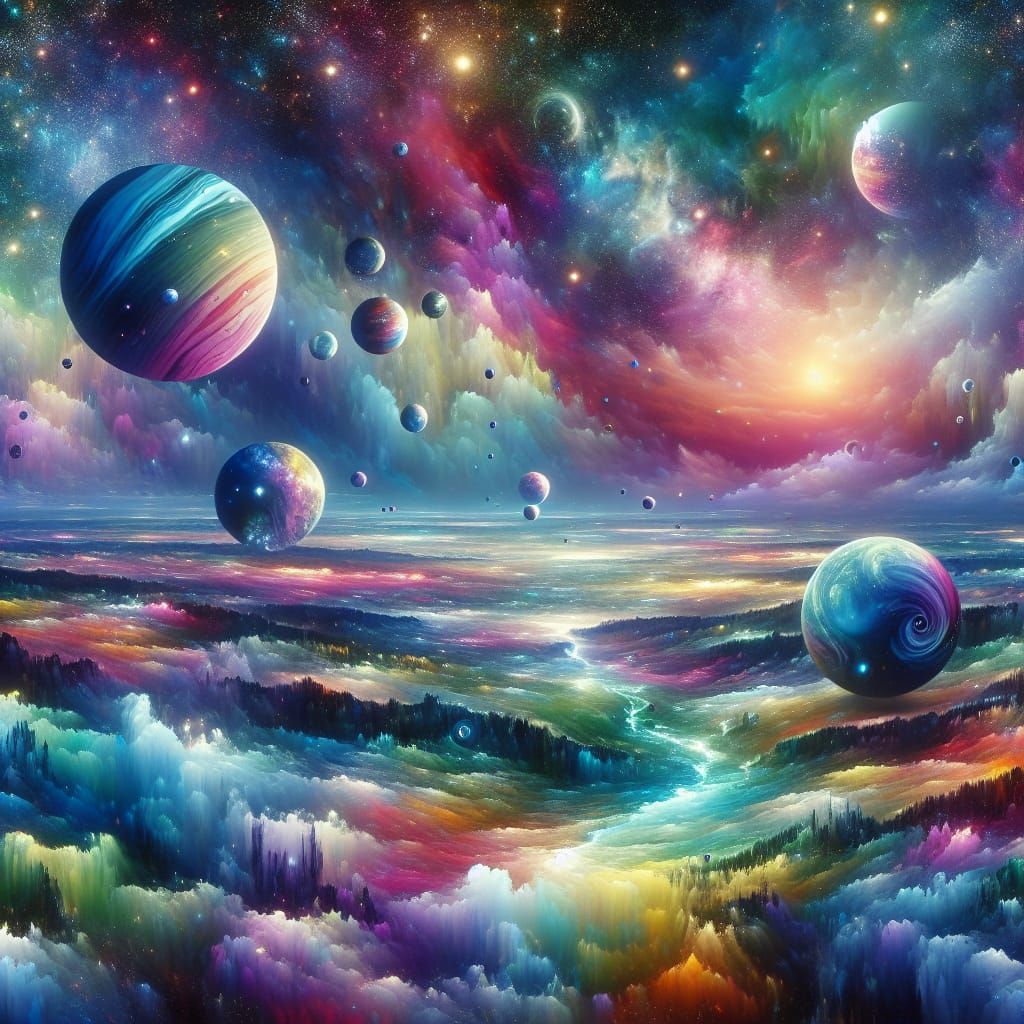 Iridescent Planetscape