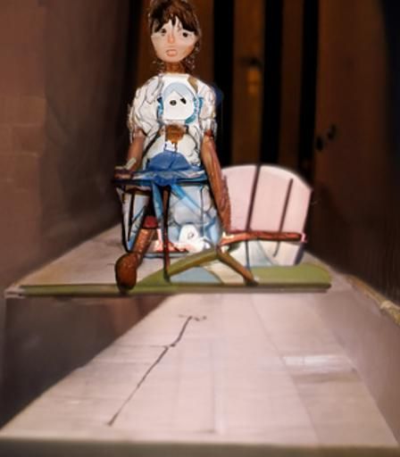 Bloody Doll in Ghibli Anime Style