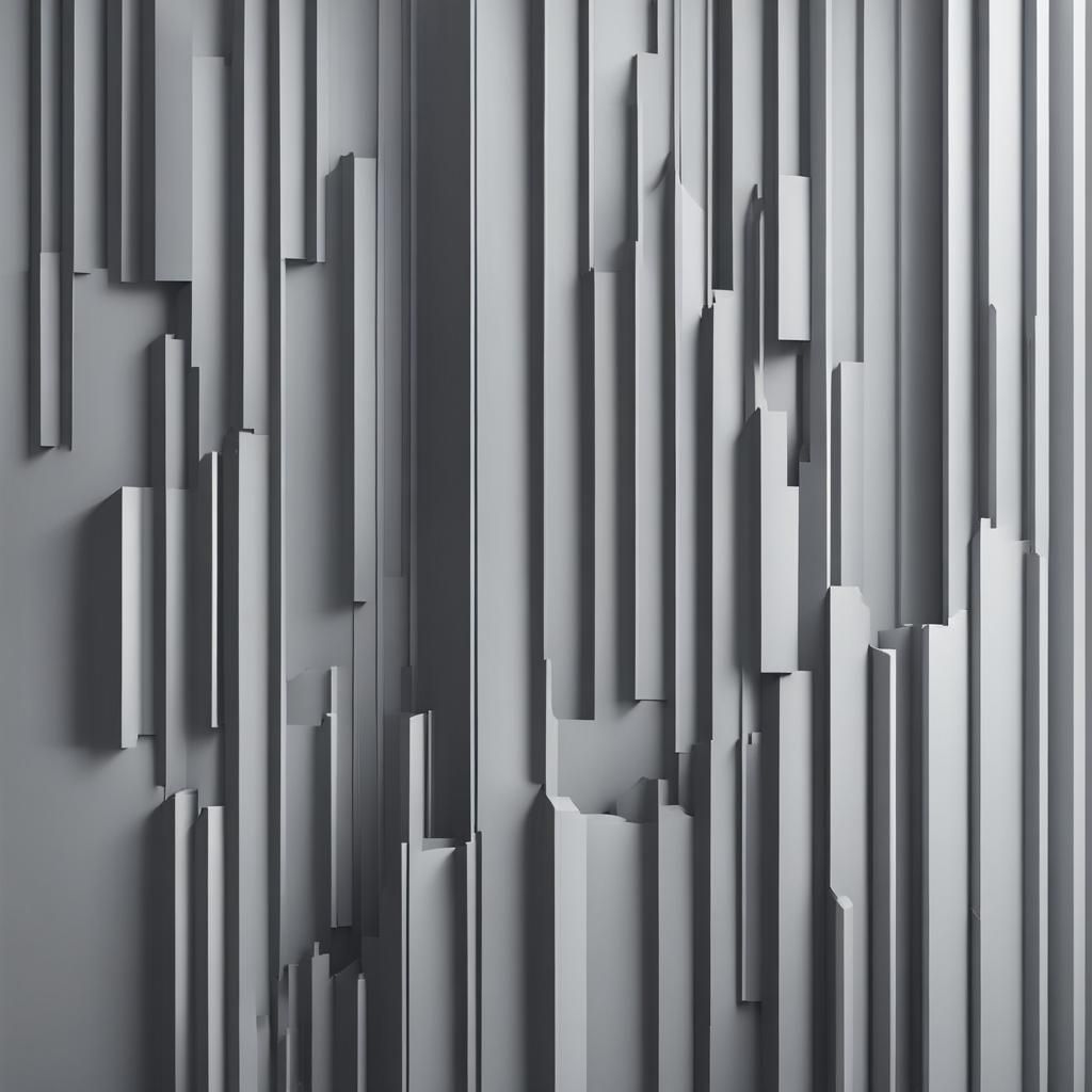 Elegant Grey New York Skyline Silhouette