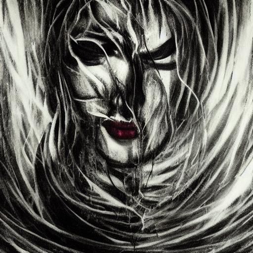 Ancient Vampire Beckons in Expressionist Gothic Horror