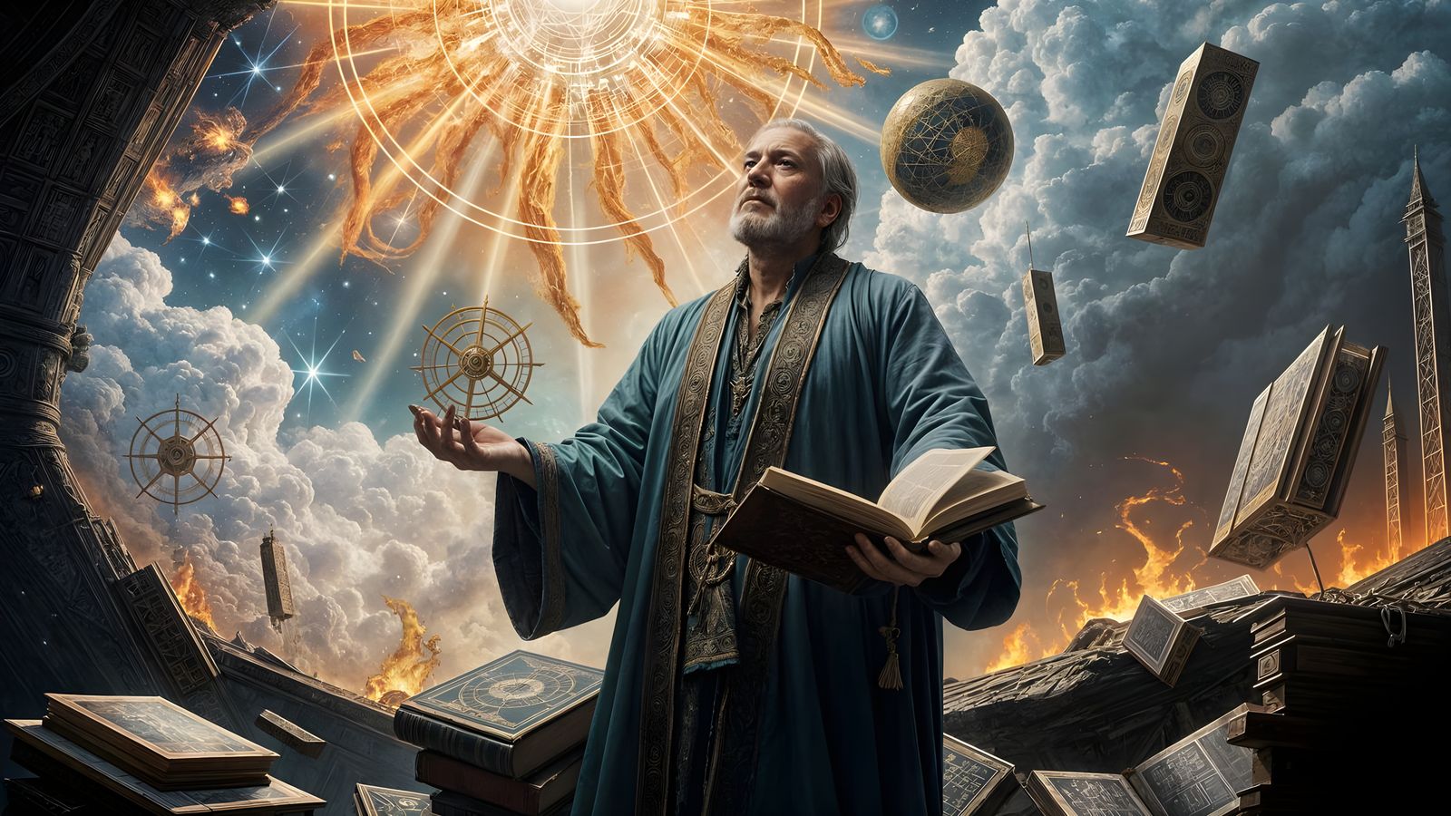 Ancient Orrery: A Hyperdetailed Digital Illustration