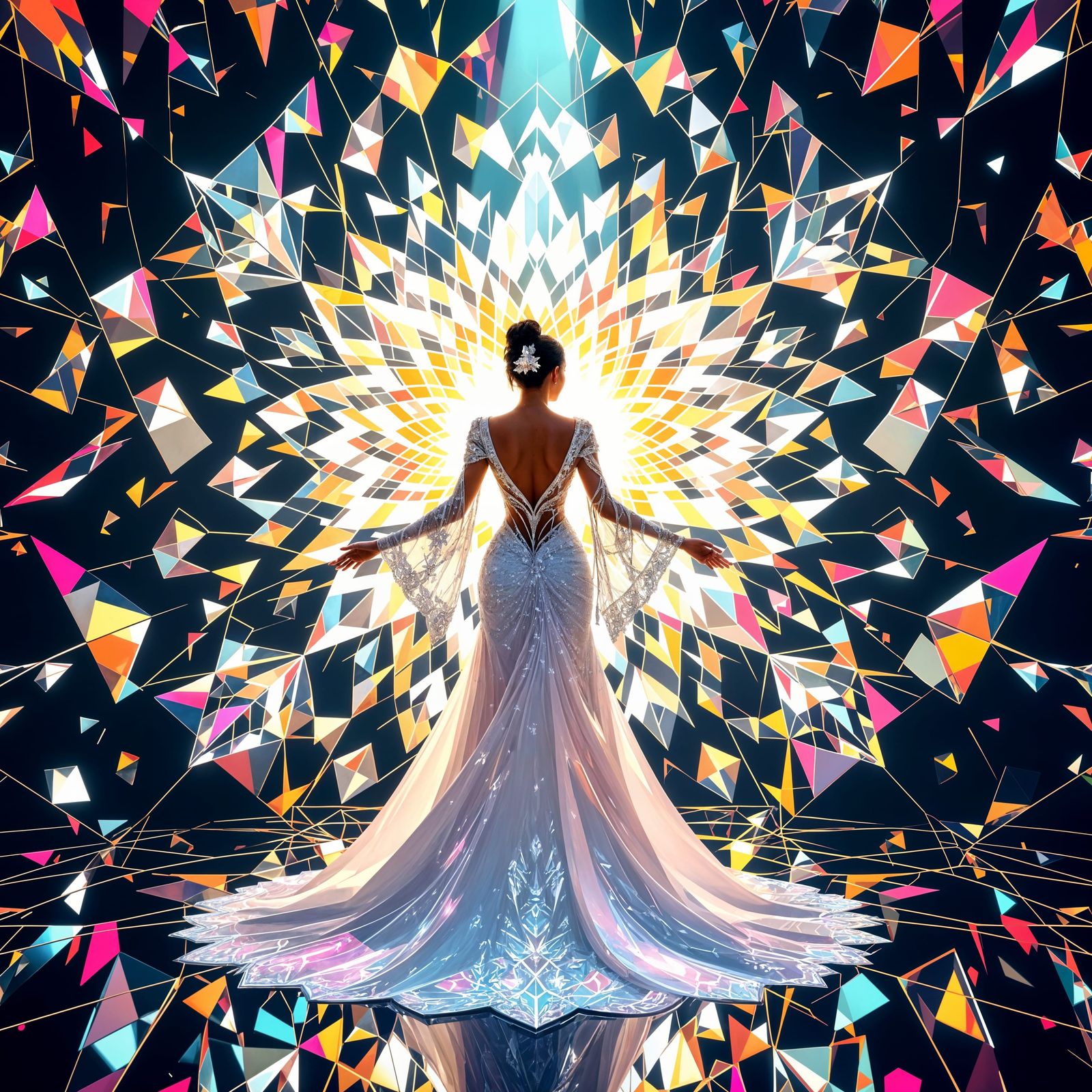 Mesmerizing Kaleidoscopic Fractal Pattern in 4K