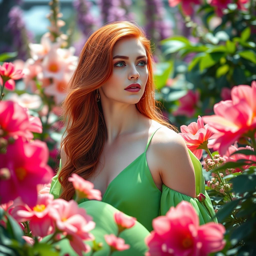 Garden Goddess in Vibrant Bloom
