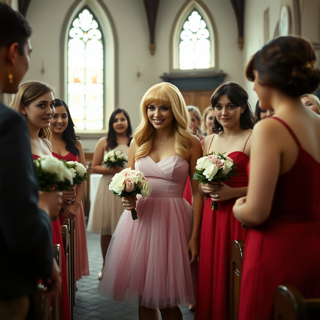 Crossdressing Groom Introduced to Surprised Bridesmaids