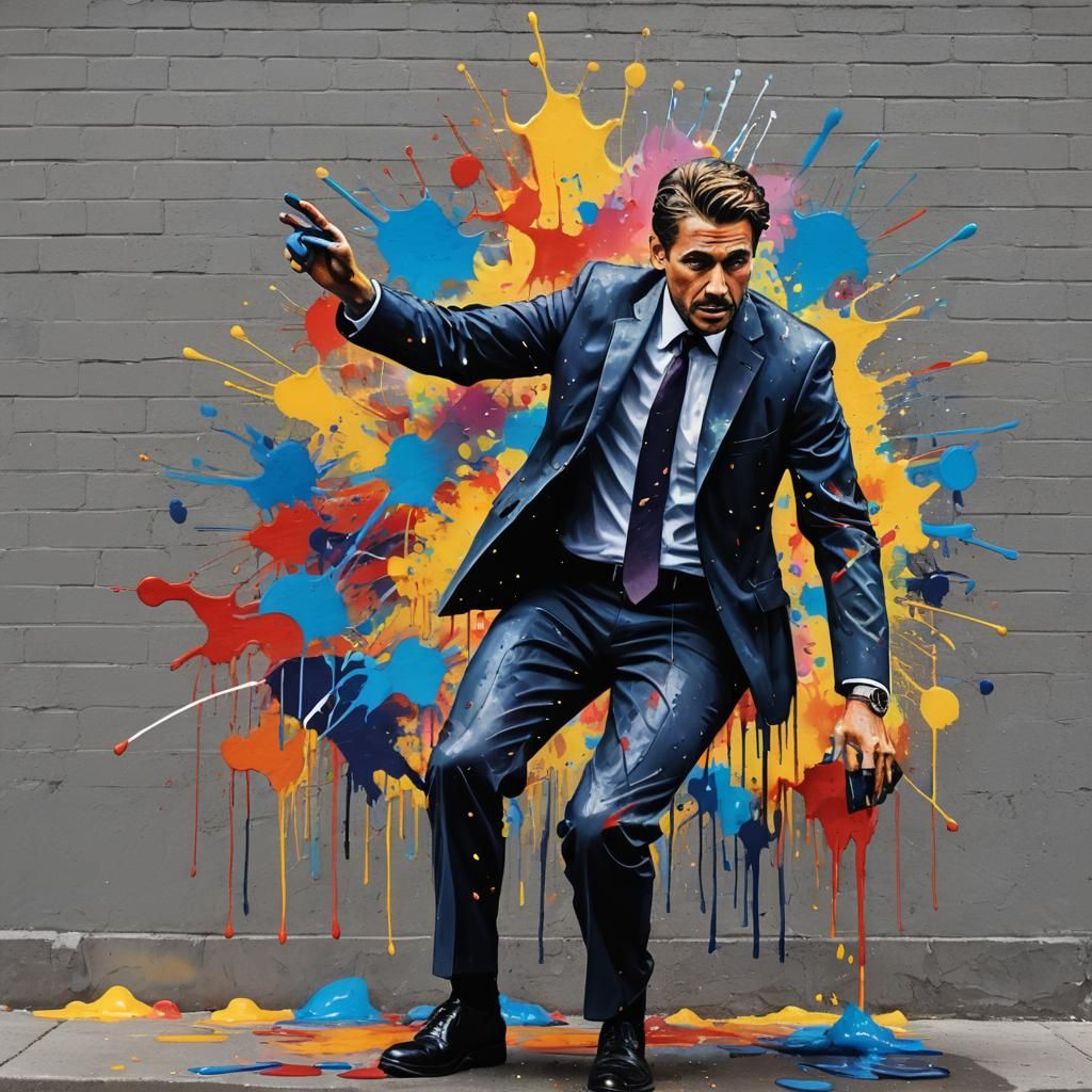 Graffiti Artist Defaces Police Station Wall in Splash Art