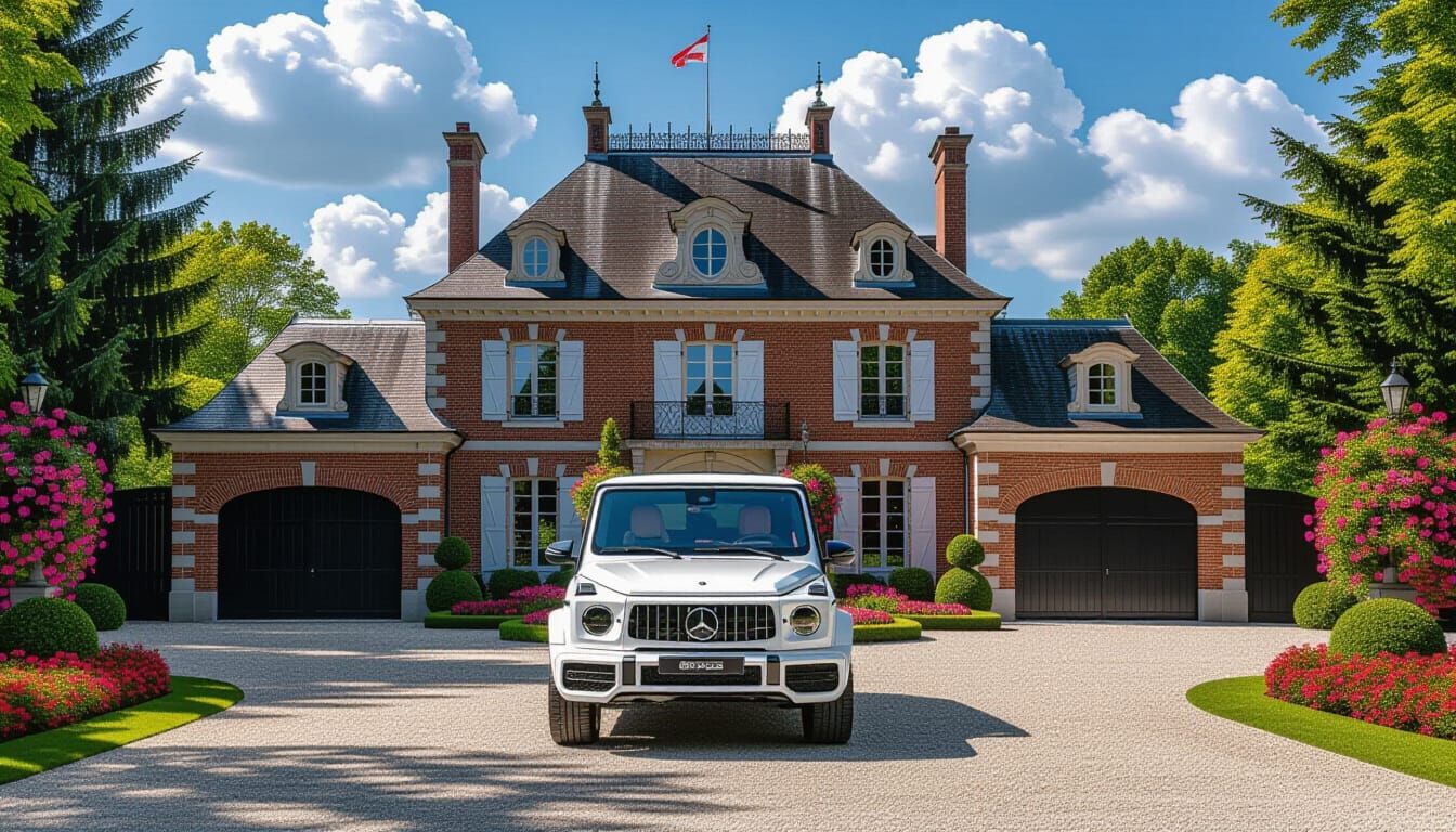 Grand Brick Chateau with Mercedes-Benz AMG
