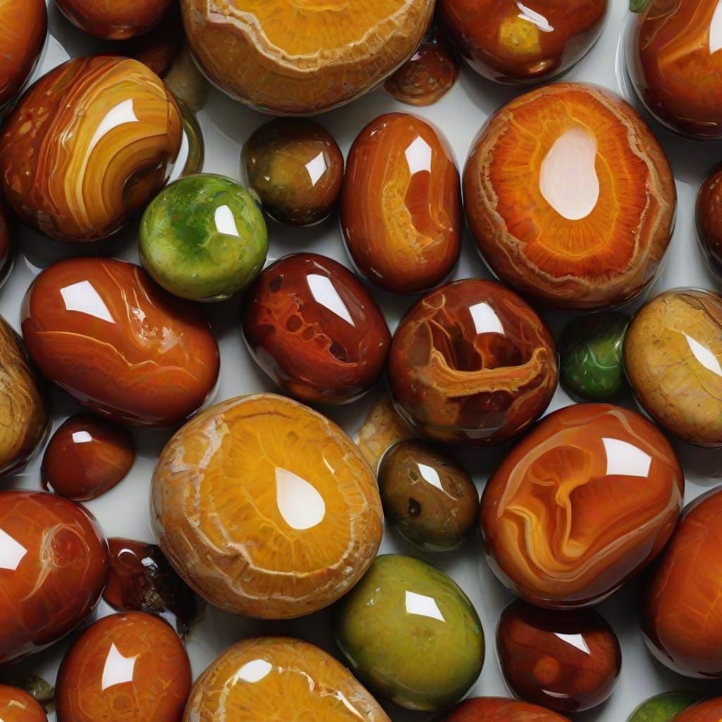 Luminous Fire Agate Gemstone