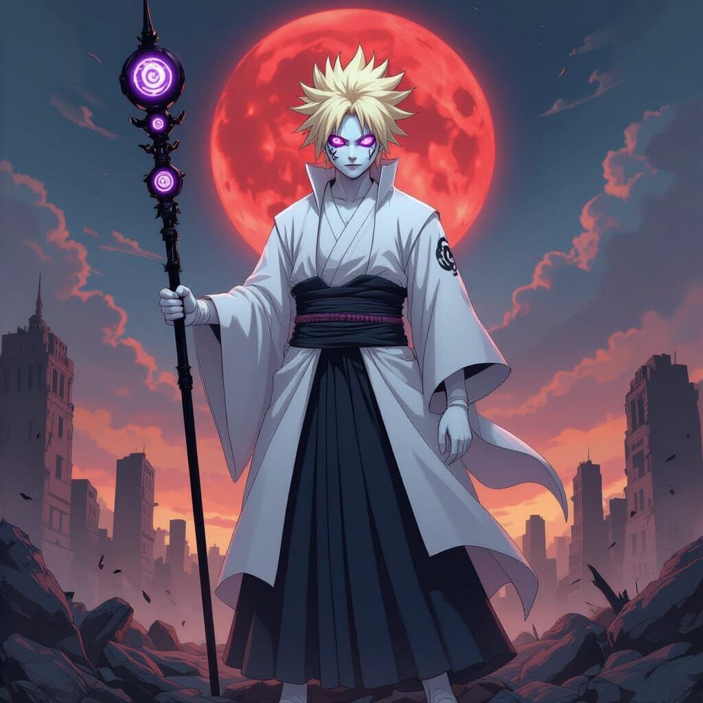 Progenitor of Chaos in Epic Anime Style