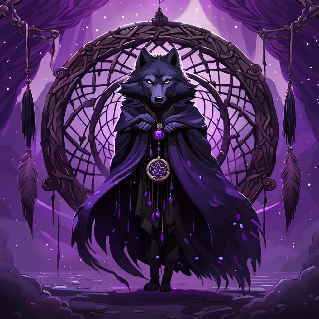 Wolf in Cloak Before Dreamcatcher: Chibi Art