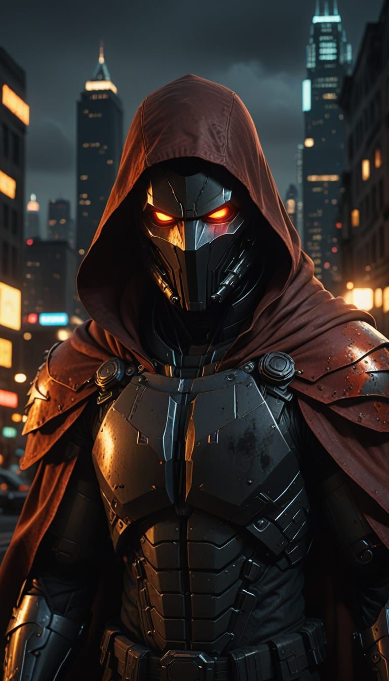 PiroKen: Tactical Armor Concept Art in Gotham