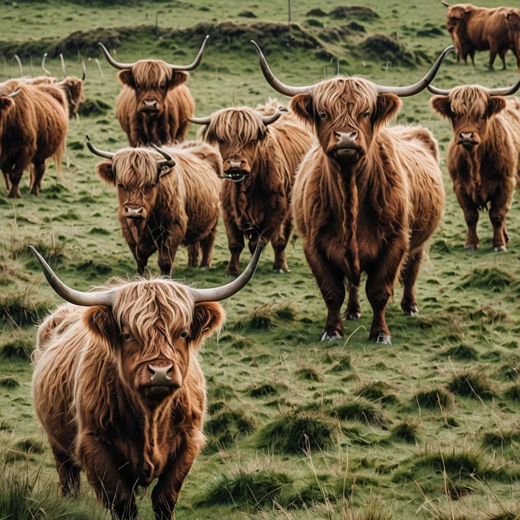 Highland Cow Portrait