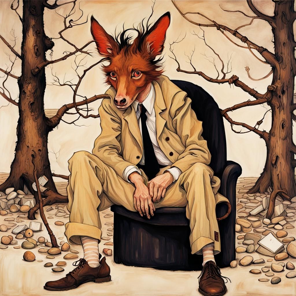 Cartoon Animals Experience Carnage in Egon Schiele Style