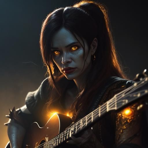 Zuul Musician in Smoke-Filled Sci-Fi Scene