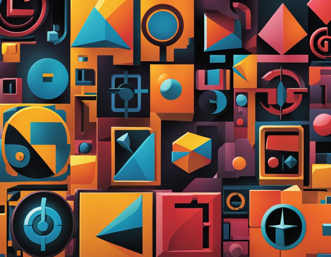 Cubist Code Lyoko Symbol Illustration