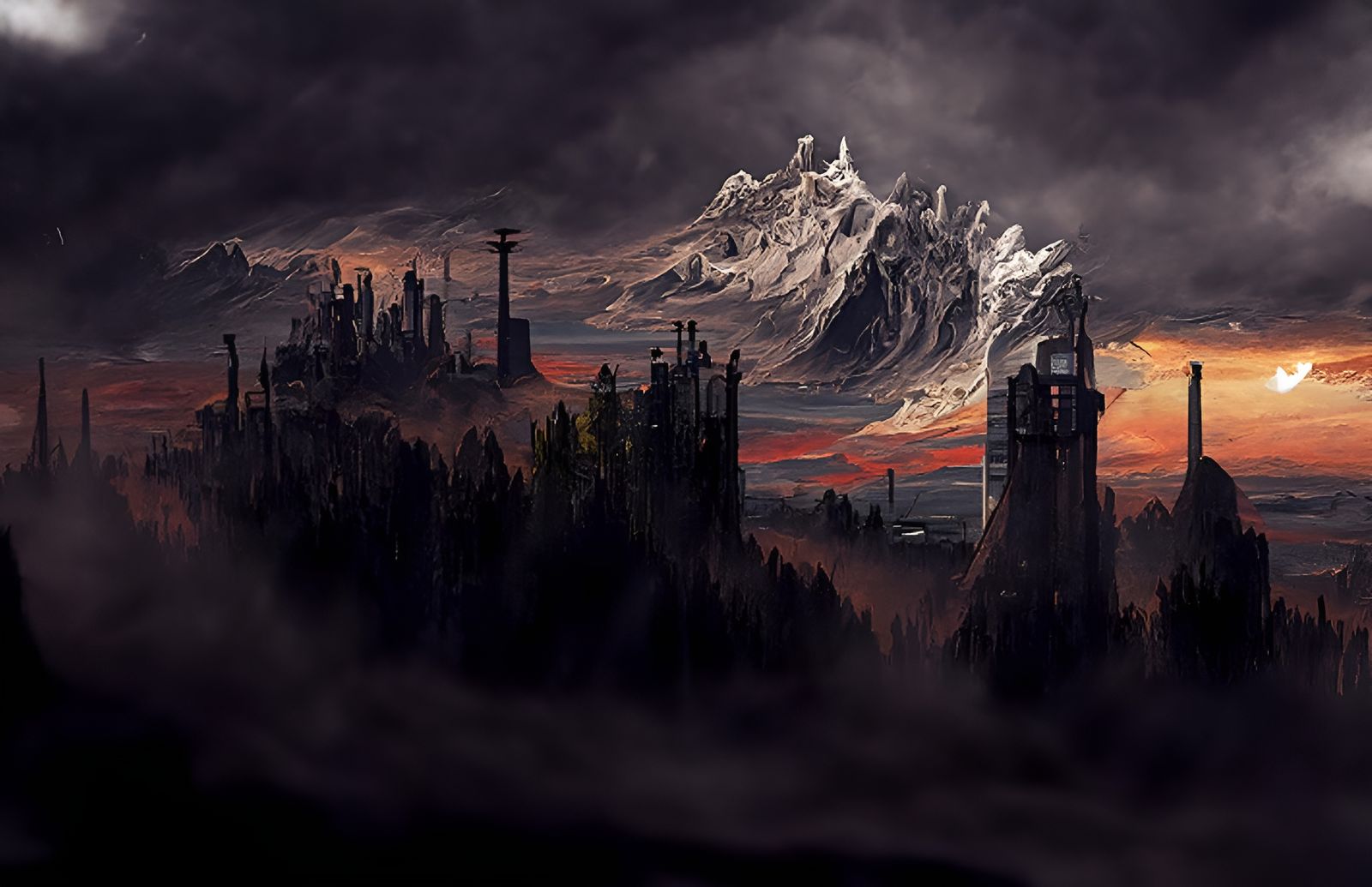 Surreal Nuclear Fantasy Landscape Photography in 8K