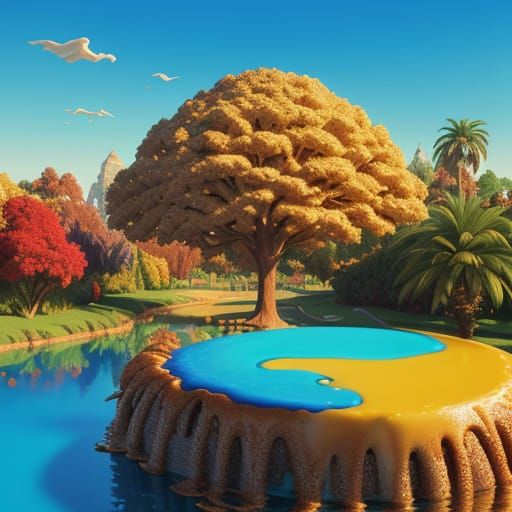 MacArthur's Park is melting in the dark
All the sweet, green...