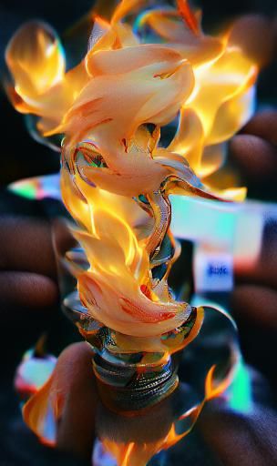 Dramatic Rendering of a Single Flame