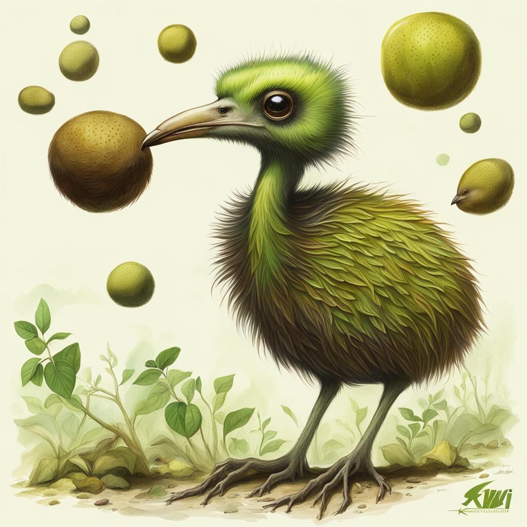 Kiwi Creatures on an Alien Exoplanet: Speculative Zoology