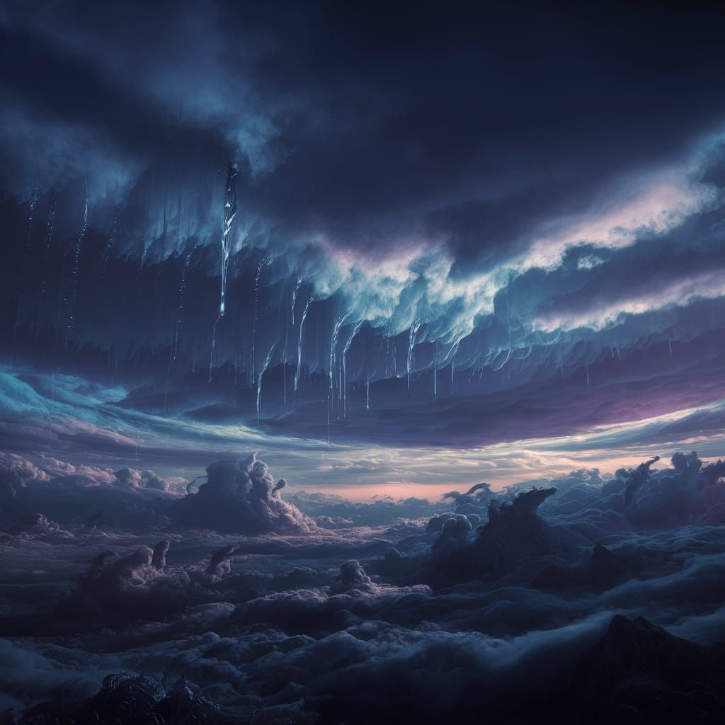 Fantastical Crying Sky Matte Painting
