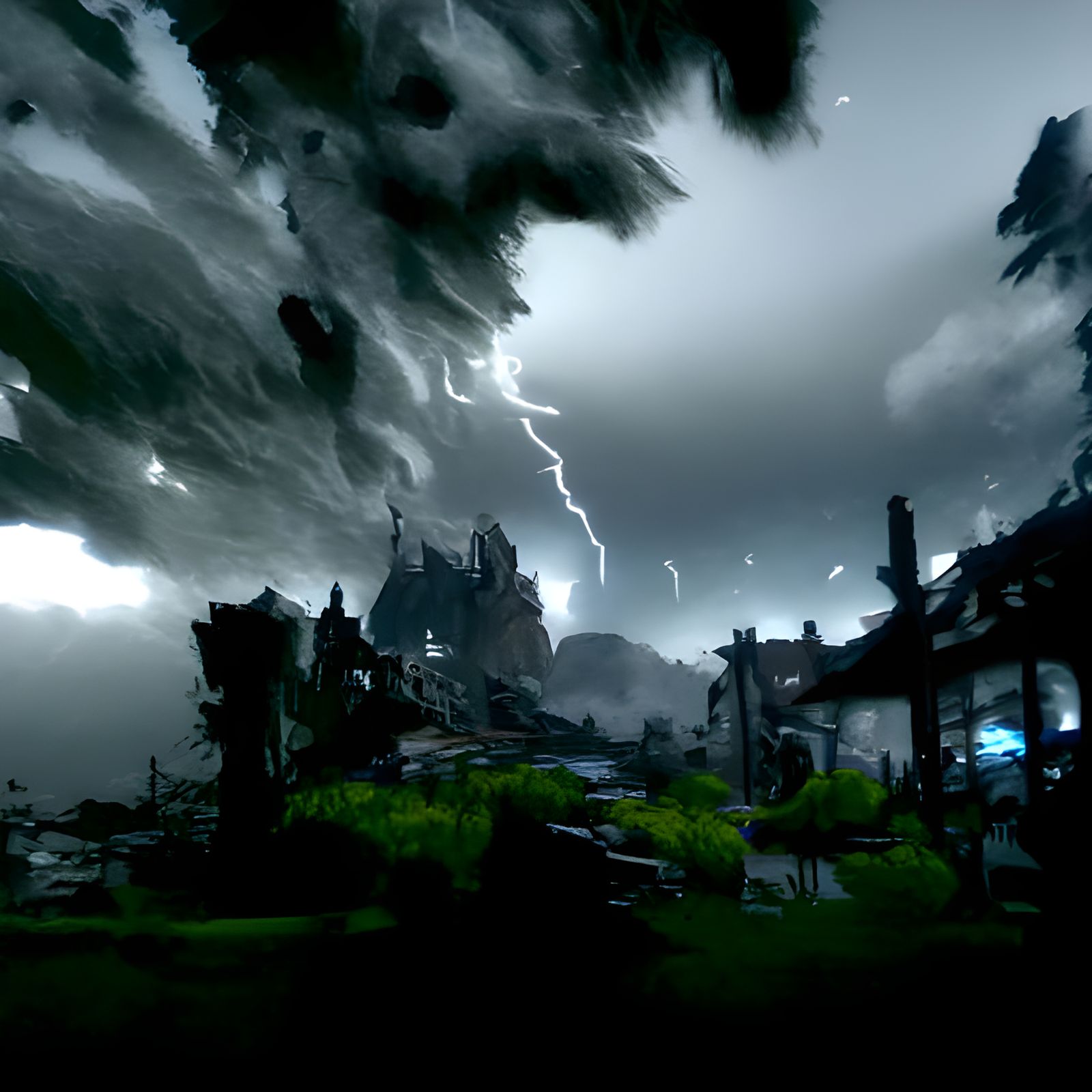 Horror Thunderclap Concept Art in Unreal Engine 5