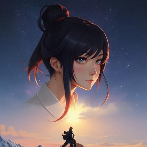 Inspirational Anime Girl Illustration