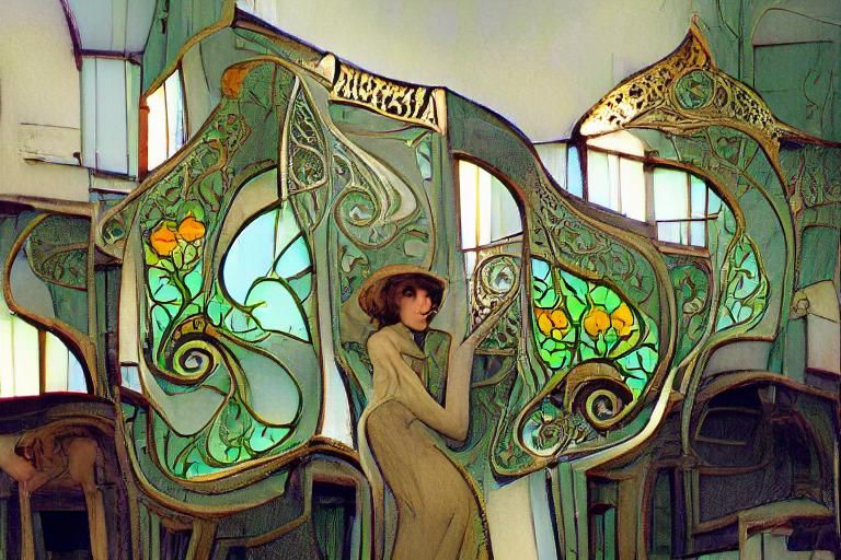 Elegant Art Nouveau Style Design