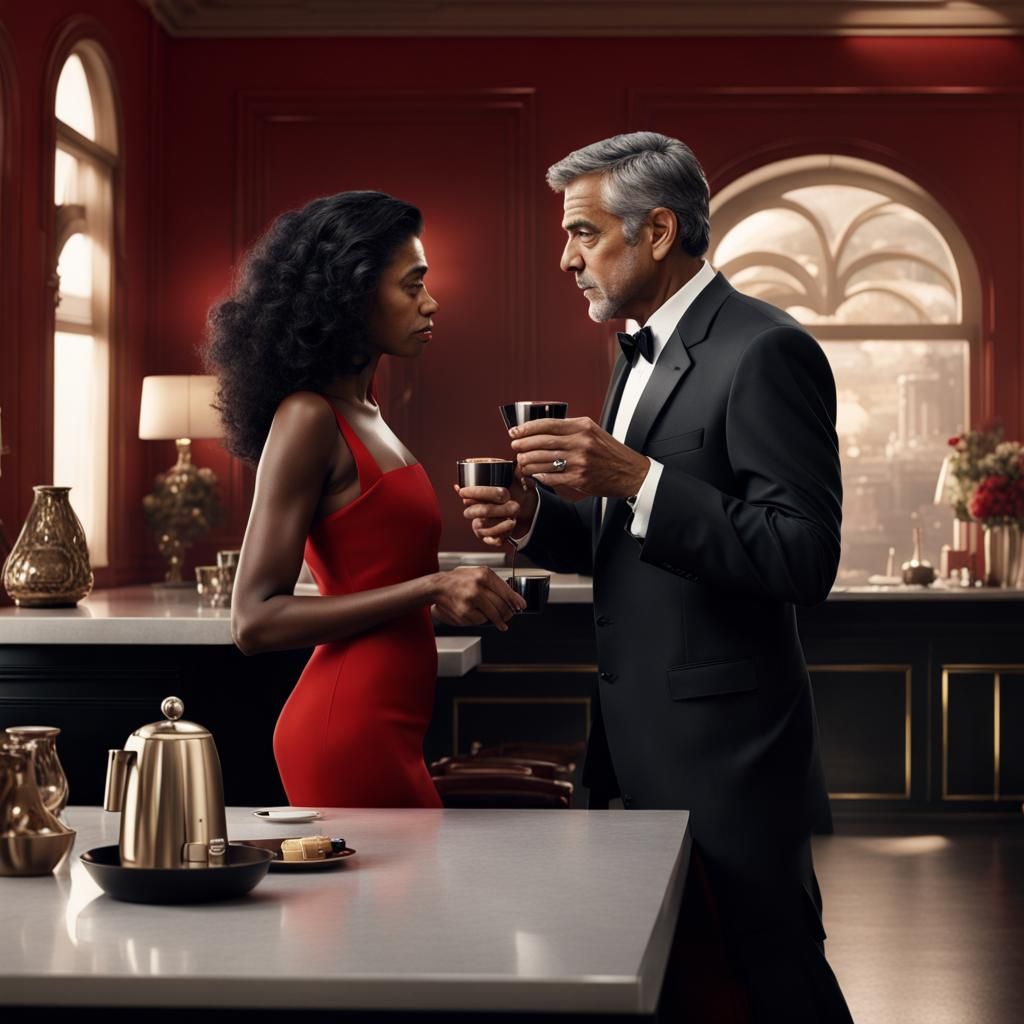 George Clooney Nespresso Ad: Cinematic Digital Painting